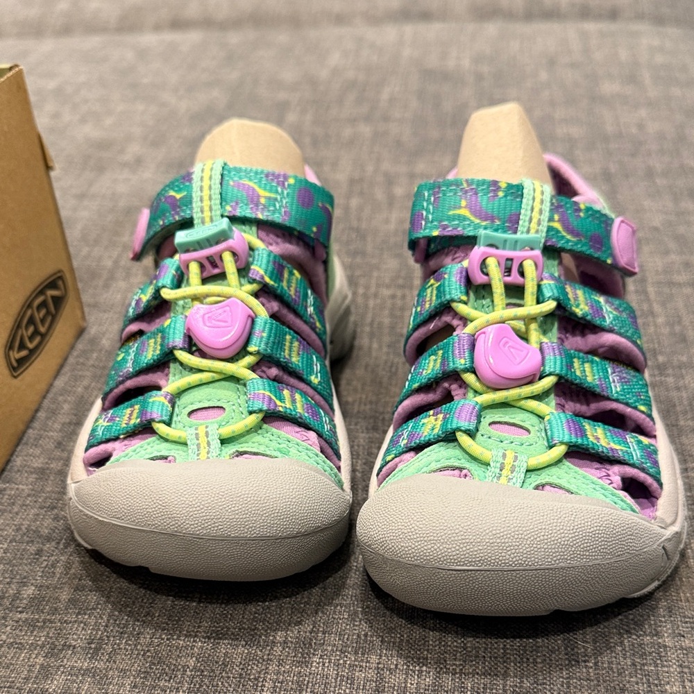 KEEN Kids' Purple and Green Sandals